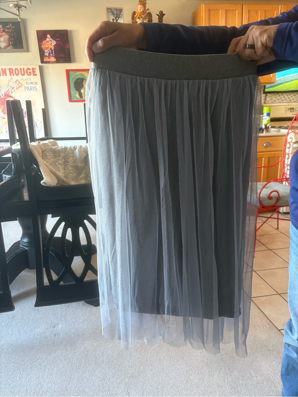 torrid Black Layered Tulle Midi Skirt